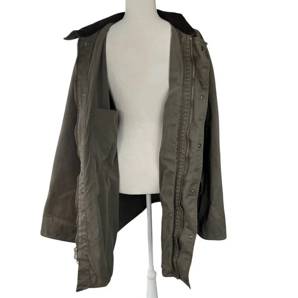 Banana Republic Men's Y2K Cotton Chore Barn Coat Field Jacket Green Size Large